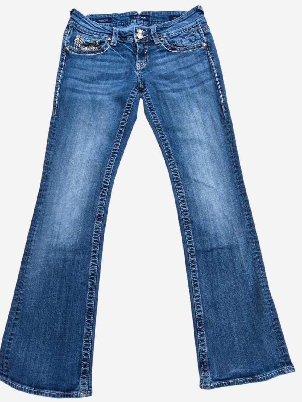 5/6 Vigoss The New York Bootcut Sequined Rhinestone Jeans